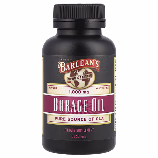 Barlean's, Borage Oil, 1,000 mg, 60 Softgels