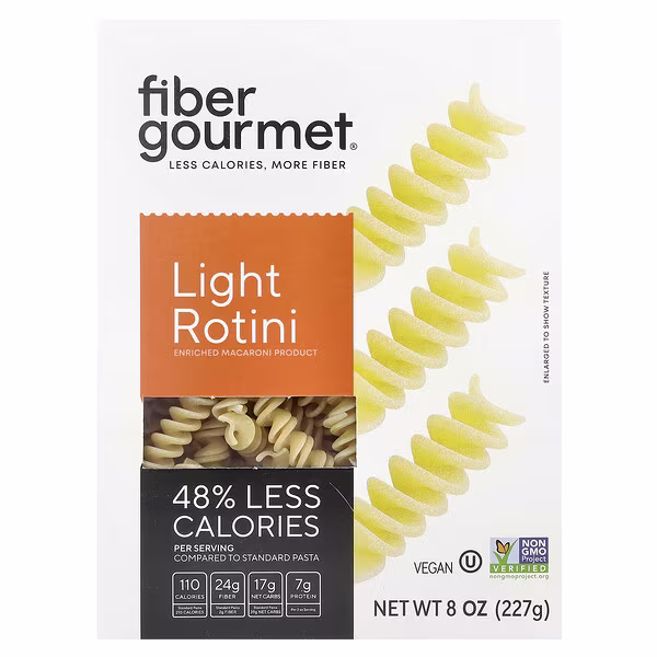 Fiber Gourmet, Light Rotini , 8 oz (227 g)