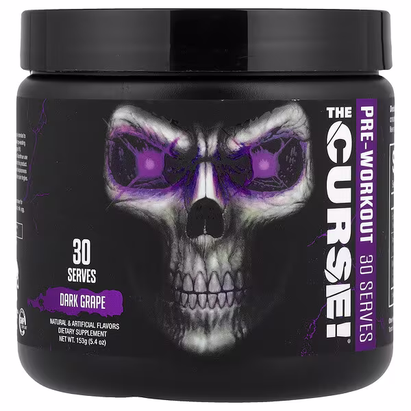 JNX Sports, The Curse!®, Pre-Workout, Dark Grape, 5.4 oz (153 g)