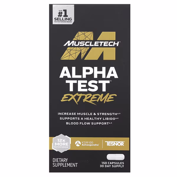 MuscleTech, AlphaTest™ Extreme, 150 Capsules