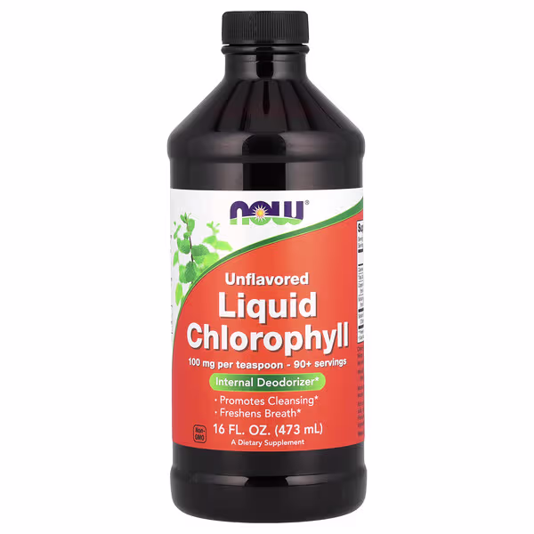 NOW Foods, Liquid Chlorophyll, Unflavored, 16 fl oz (473 ml)