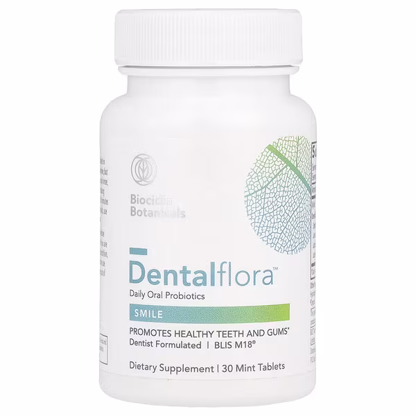 Biocidin Botanicals, Dentalflora™, Daily Oral Probiotics, 30 Mint Tablets