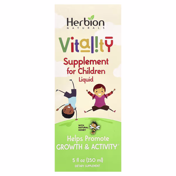 Herbion Naturals, Vitality Supplement For Children, With Natural Honey, 5 fl oz (150 ml)
