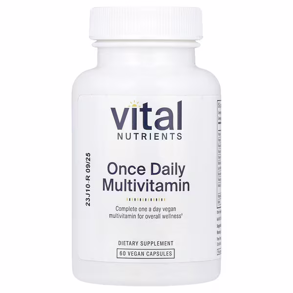 Vital Nutrients, Once Daily Multivitamin, 60 Vegan Capsules
