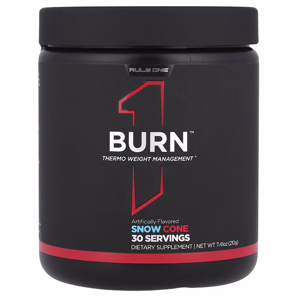 Rule One Proteins, Burn™, Thermo Weight Management, Snow Cone , 7.41 oz (210 g)