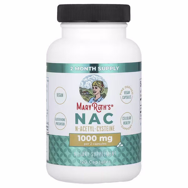 MaryRuth's, NAC, 120 Capsules (500 mg per Capsule)