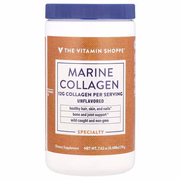 The Vitamin Shoppe, Marine Collagen, Unflavored, 7.62 oz (216 g)