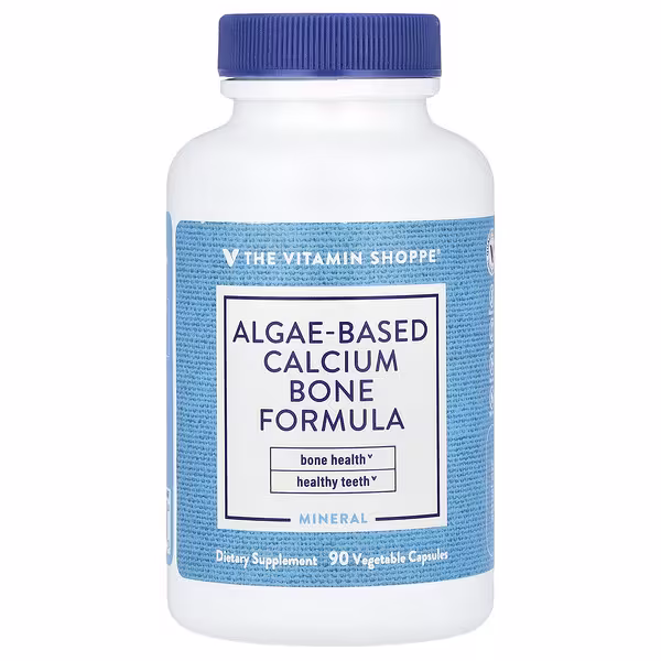 The Vitamin Shoppe, Algae-Based Calcium Bone Formula, 90 Vegetable Capsules