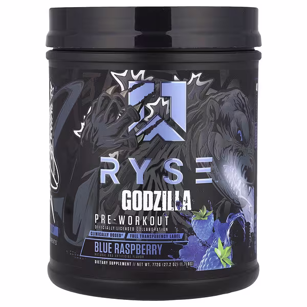 RYSE, Godzilla, Pre-Workout, Blue Raspberry, 1.7 lbs (772 g)