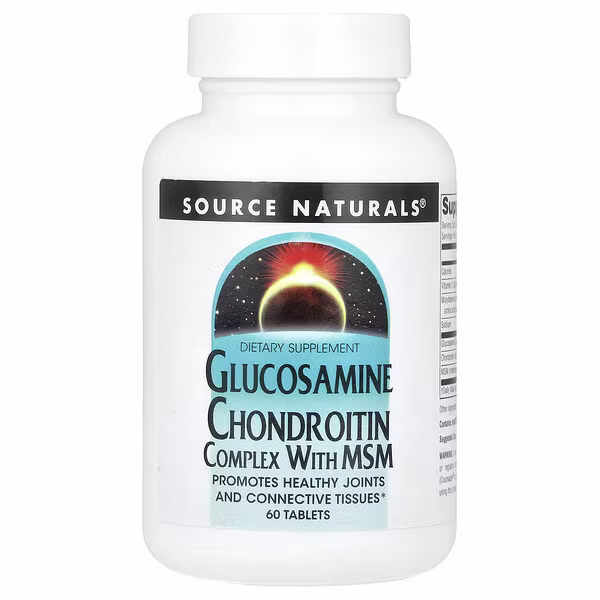 Source Naturals, Glucosamine Chondroitin Complex With MSM, 60 Tablets