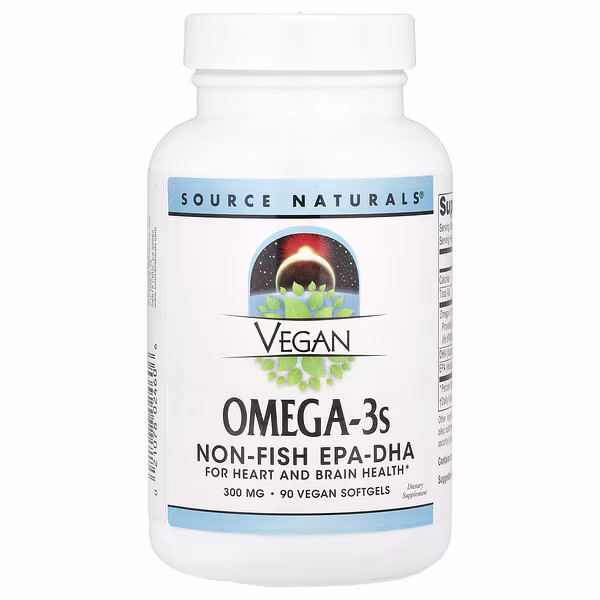 Source Naturals, Vegan Omega-3s, 300 mg , 90 Vegan Softgels