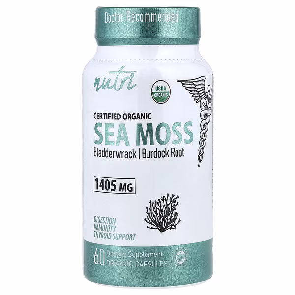 Nutri, Organic Sea Moss, 60 Organic Capsules
