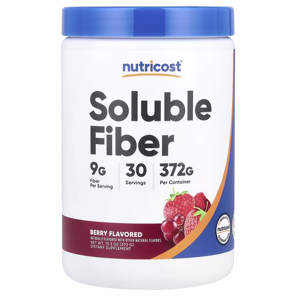 Nutricost, Soluble Fiber, Berry, 13.3 oz (372 g)