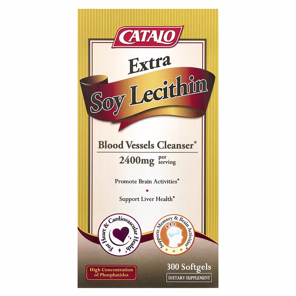 CATALO, Extra Soy Lecithin, 300 Softgels, (1,200 mg per Softgel)