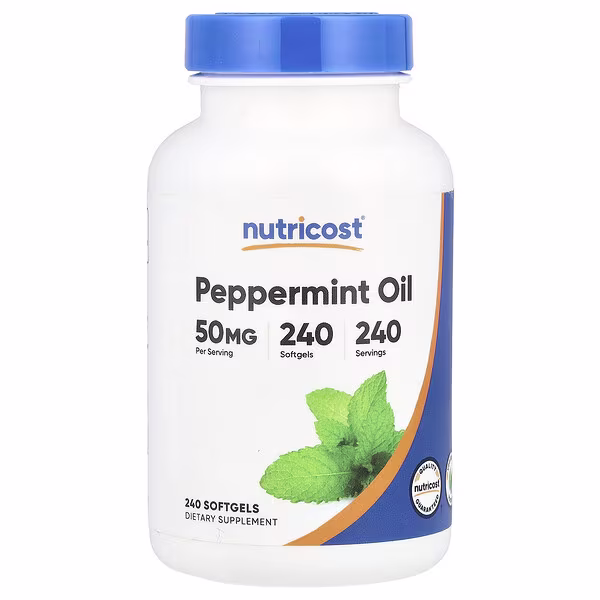 Nutricost, Peppermint Oil, 50 mg, 240 Softgels