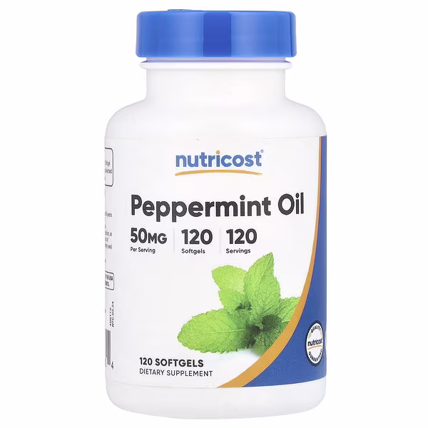 Nutricost, Peppermint Oil, 50 mg, 120 Softgels