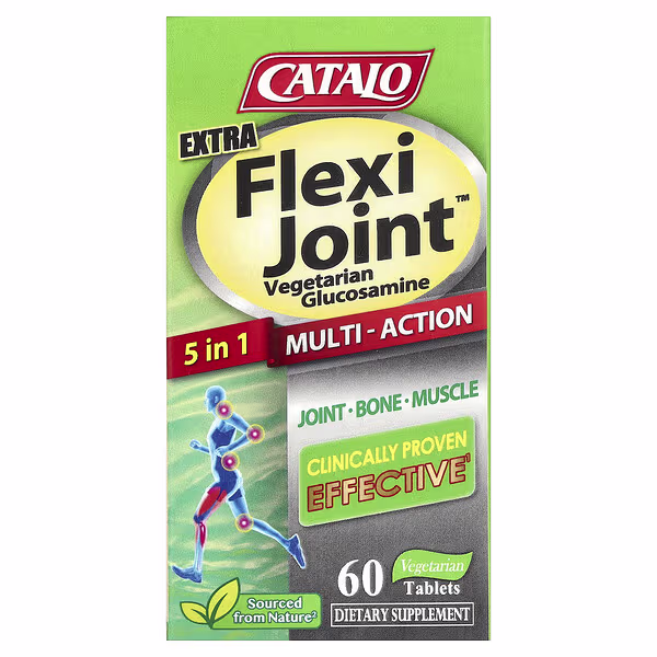 CATALO, Extra Flexi Joint™ Vegetarian Glucosamine, 60 Vegetarian Tablets
