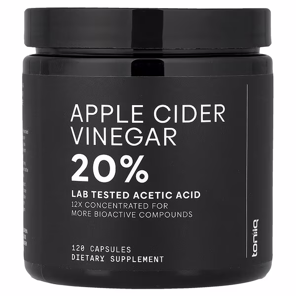 Toniiq, Apple Cider Vinegar 20%, 120 Capsules