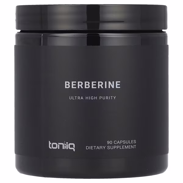 Toniiq, Berberine, 90 Capsules (500 mg per Capsule)