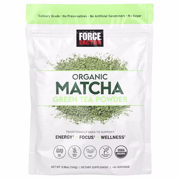 Force Factor, Organic Matcha Green Tea Powder, 5.96 oz (169 g)