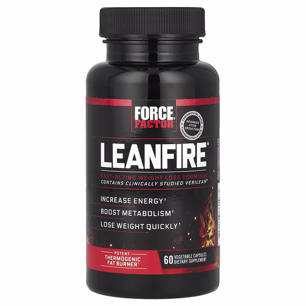 Force Factor, LeanFire®, 60 Vegetable Capsules