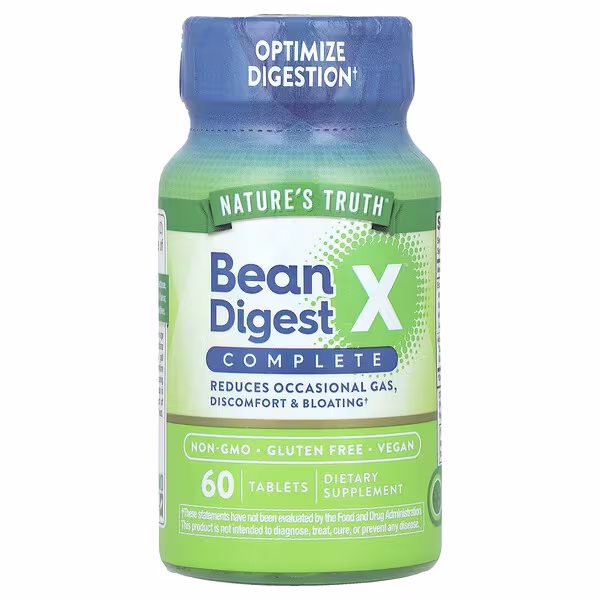 Nature's Truth, Bean Digest X™ Complete, 60 Tablets