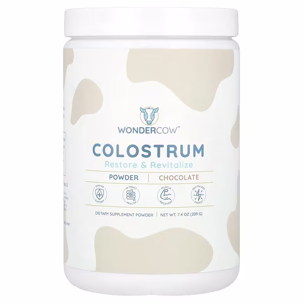 Wondercow, Colostrum Powder, Chocolate, 7.4 oz (209 g)