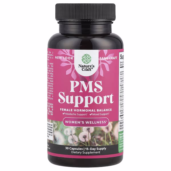 Nature's Craft, Women's Wellness, PMS Support, 30 Capsules
