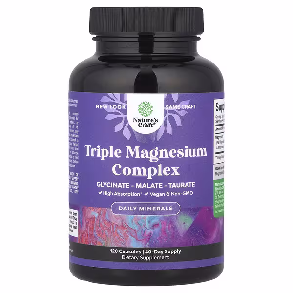 Nature's Craft, Triple Magnesium Complex, 120 Capsules (133 mg per Capsule)
