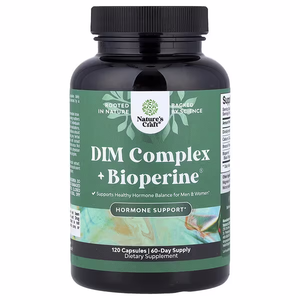 Nature's Craft, DIM Complex + Bioperine®, 120 Capsules