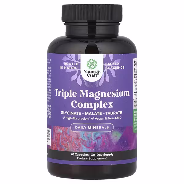 Nature's Craft, Triple Magnesium Complex, 90 Capsules (133 mg per Capsule)