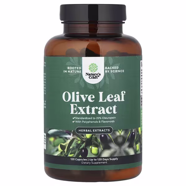 Nature's Craft, Olive Leaf Extract, 750 mg, 120 Capsules