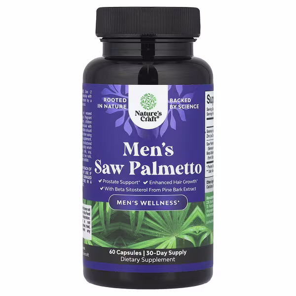 Nature's Craft, Men's Saw Palmetto, 60 Capsules
