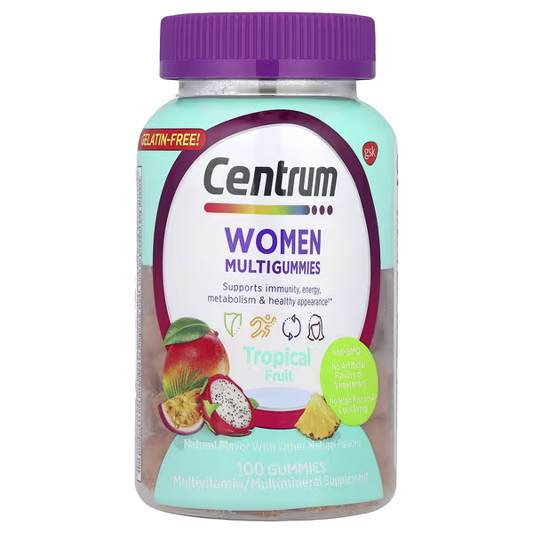 Centrum, Women Multigummies, Tropical Fruit, 100 Gummies