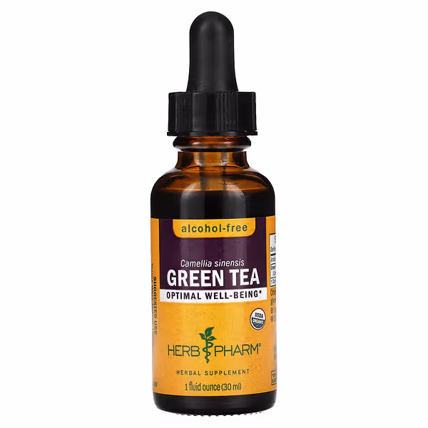 Herb Pharm, Green Tea, Alcohol-Free, 1 fl oz (30 ml)