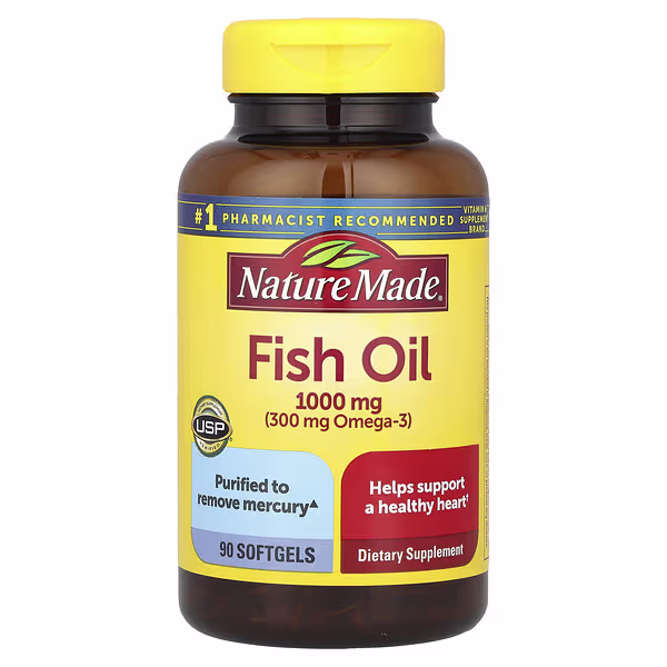 Nature Made, Fish Oil, 1,000 mg, 90 Softgels