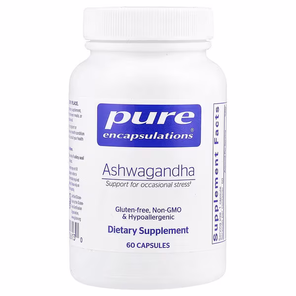 Pure Encapsulations, Ashwagandha, 60 Capsules (500 mg per Capsule)