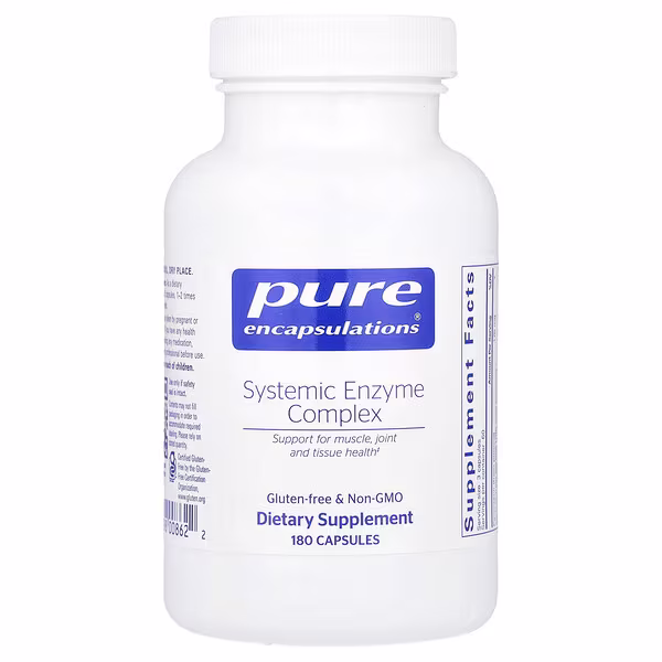 Pure Encapsulations, Systemic Enzyme Complex, 180 Capsules
