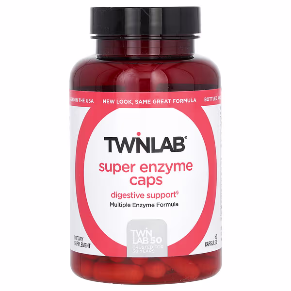 Twinlab, Super Enzyme Caps, 50 Capsules