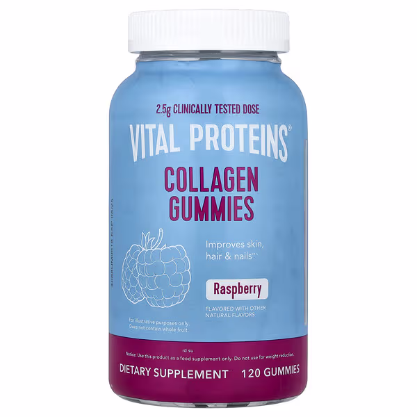 Vital Proteins, Collagen Gummies, Raspberry, 120 Gummies (0.625 g per Gummy)