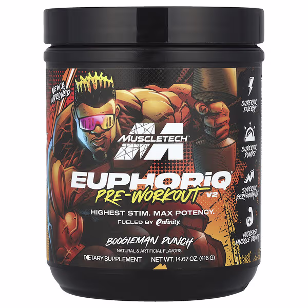 MuscleTech, EuphoriQ® Pre-Workout V2, Boogieman Punch, 14.67 oz (416 g)
