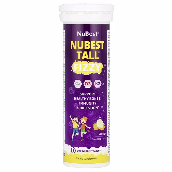 NuBest, Tall® Fizzy, Orange, 10 Effervescent Tablets