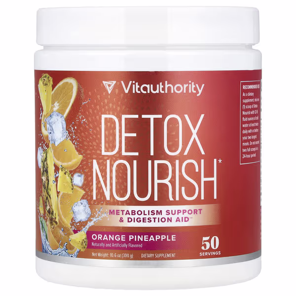 Vitauthority, Detox Nourish, Orange Pineapple, 10.6 oz (300 g)