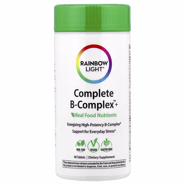 Rainbow Light, Complete B-Complex+™, 90 Tablets
