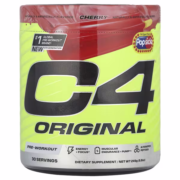 C4 / Cellucor, C4® Original, Pre-Workout, Cherry Popsicle®, 8.8 oz (249 g)