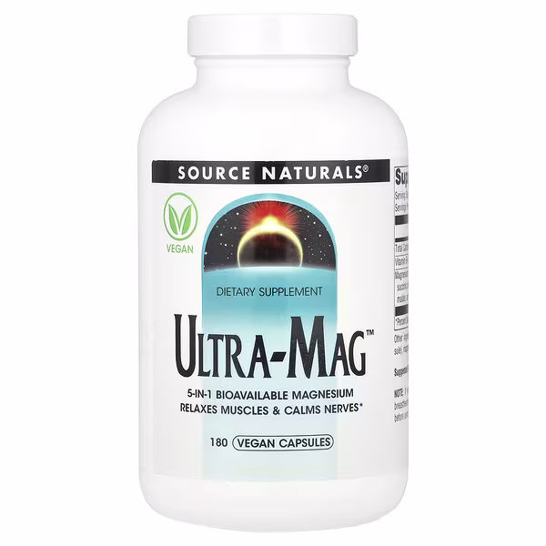Source Naturals, Ultra-Mag™, 180 Vegan Capsules