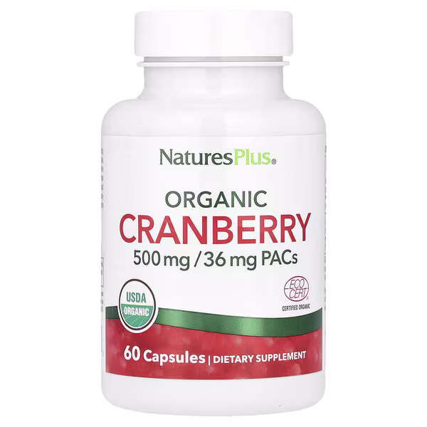 NaturesPlus, Organic Cranberry, 60 Capsules (250 mg per Capsule)
