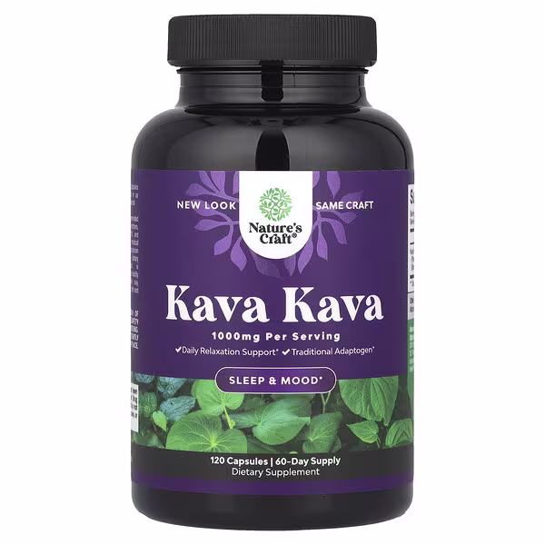 Nature's Craft, Kava Kava, 120 Capsules (500 mg per Capsule)