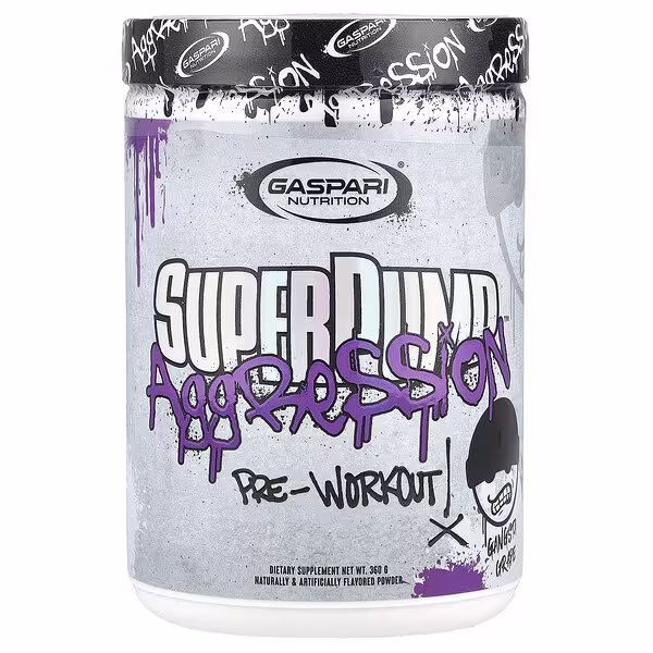 Gaspari Nutrition, SuperPump Aggression™, Pre-Workout, Gangsta Grape, 360 g