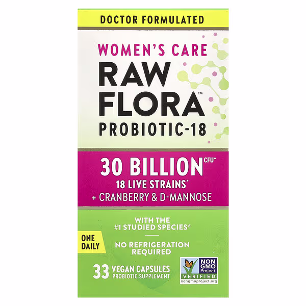 Nature's Truth, Women's Care, Raw Flora™ Probiotic-18, 33 Vegan Capsules